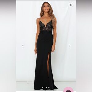 Hello Molly I Come Alive Black Maxi Dress